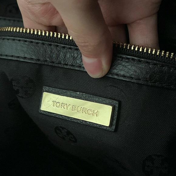 Tory Burch Robinson Pebbled Square Tote - Picture 12 of 12